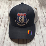 Route 66 Mesh Trucker Baseball Cap