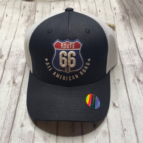 Route 66 Mesh Trucker Baseball Cap