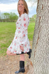 Floral aline mini dress